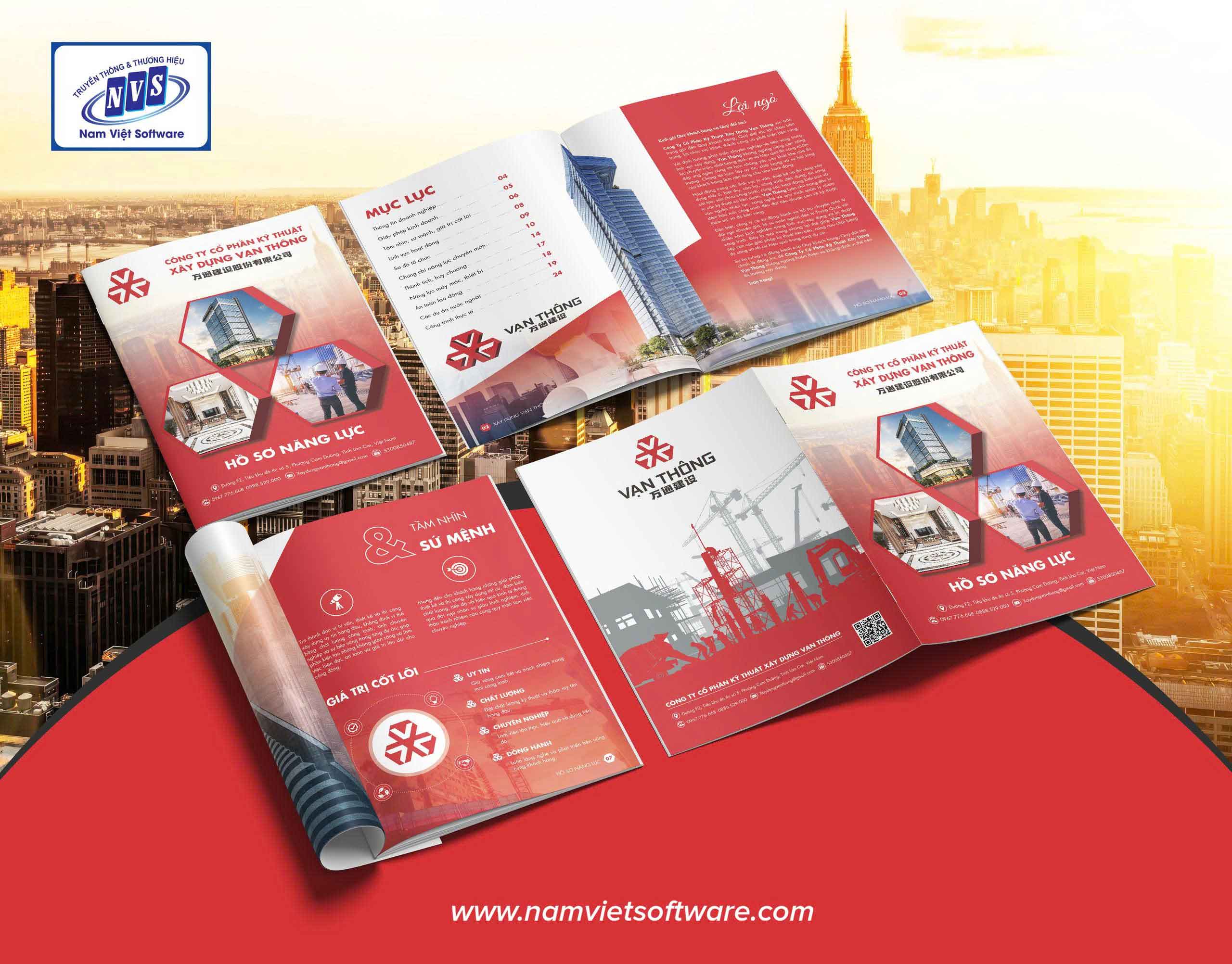 Giá thiết kế profile công ty