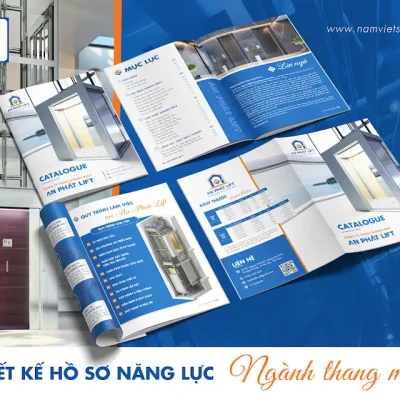 Nam Việt Software chính thức Hoàn thành trọn gói thiết kế và bàn giao catalogue công ty thang máy An Phát đưa vào sử dụng