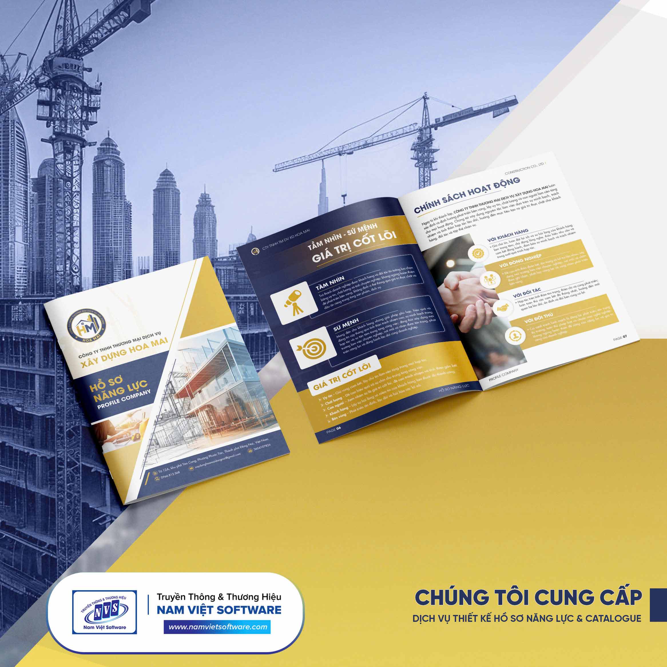 Thiết kế profile công ty kết cấu thép