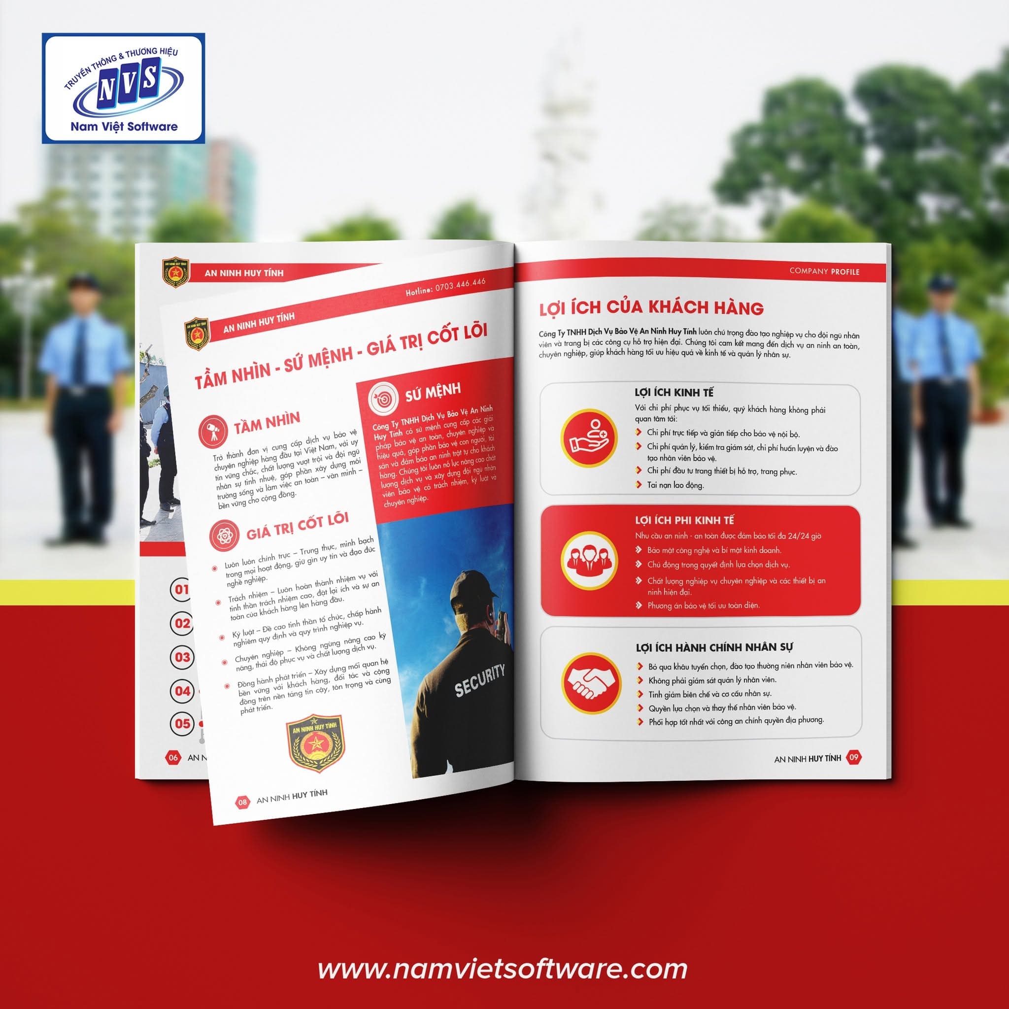 Thiết kế profile công ty bảo vệ đẹp Thiết kế profile công ty bảo vệ đẹp