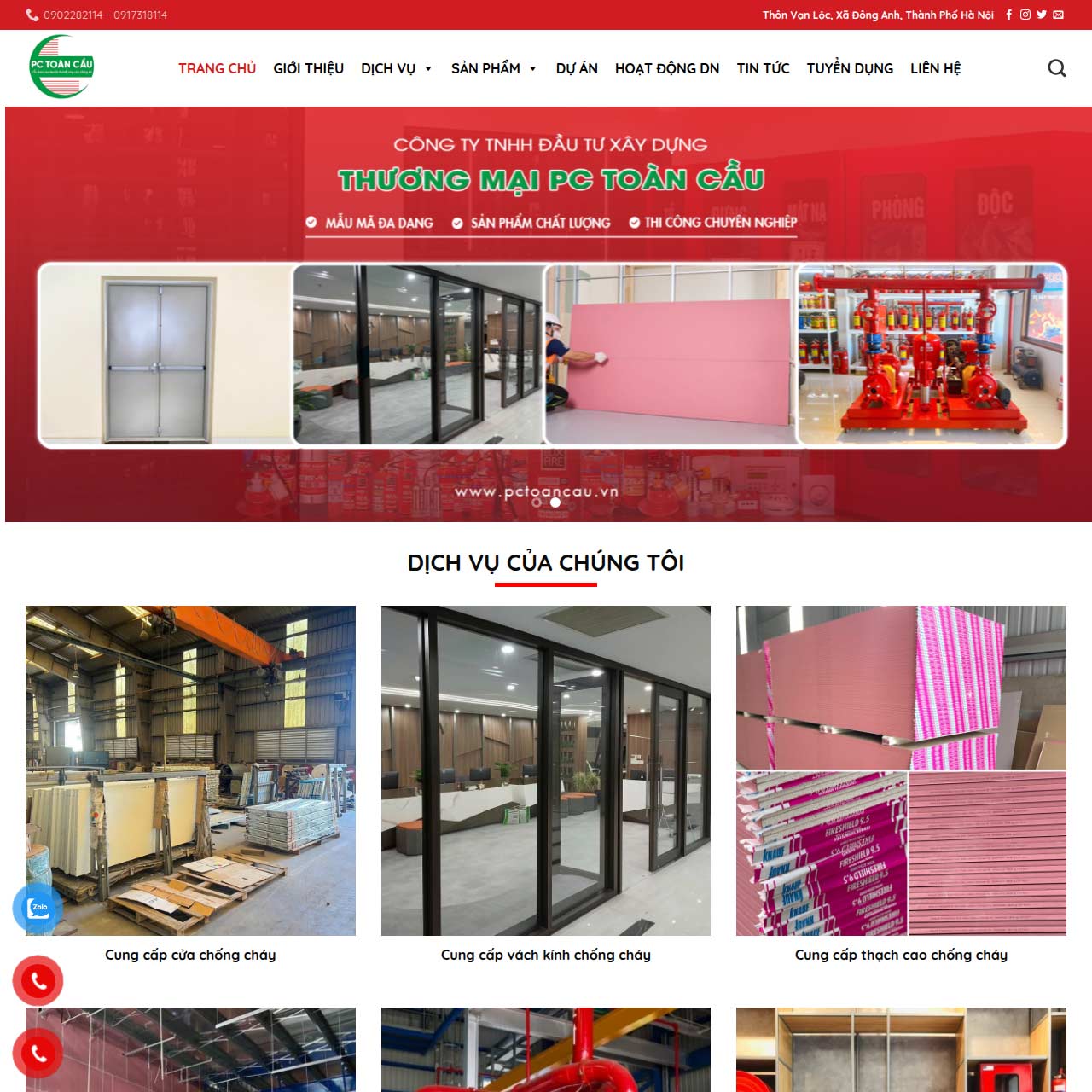 Dịch vụ thiết kế website PCCC chuyên nghiệp Dịch vụ thiết kế website PCCC chuyên nghiệp