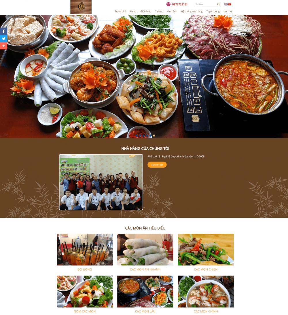 Thiết kế website suất ăn công nghiệp Thiết kế website suất ăn công nghiệp