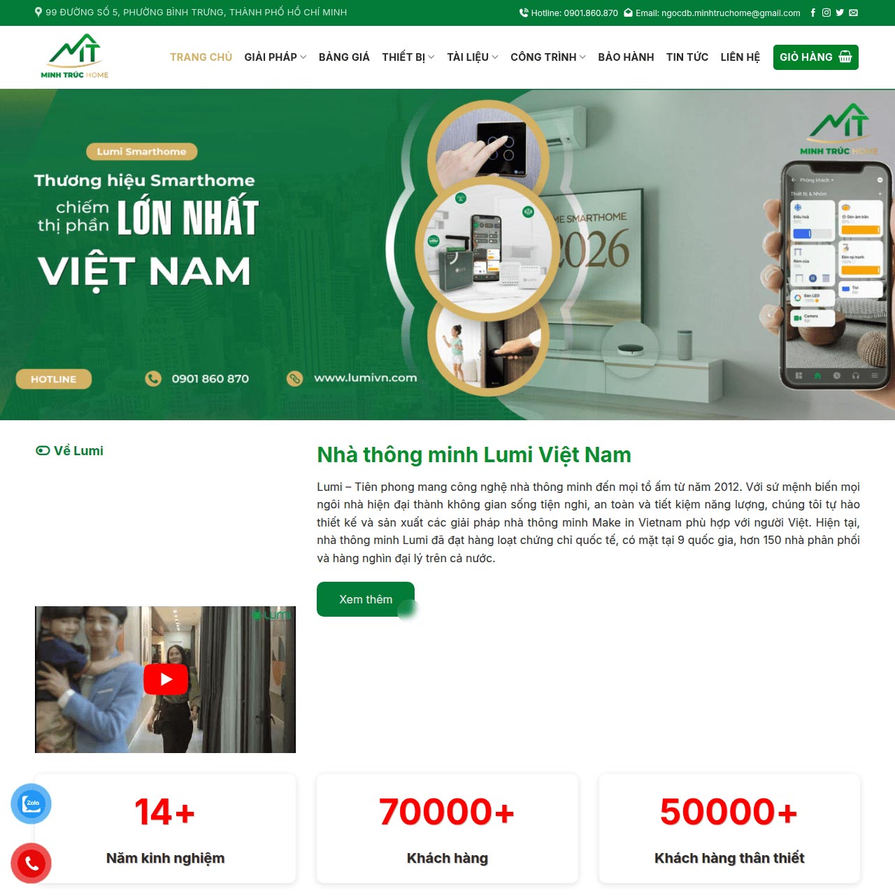 Mẫu website doanh nghiệp thiết bị thông minh Mẫu website doanh nghiệp thiết bị thông minh