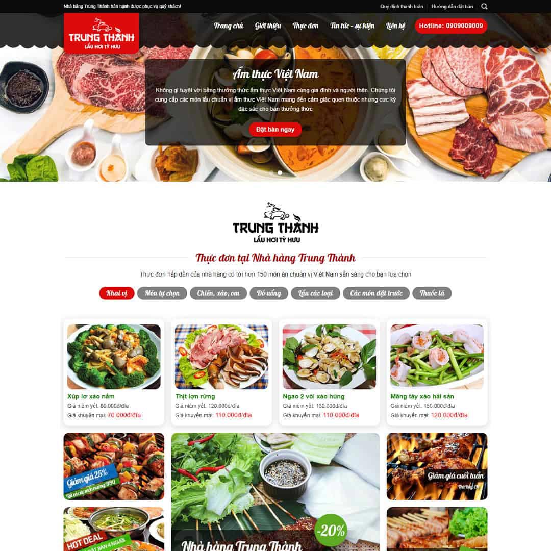 Mẫu website 02 Mẫu website 02