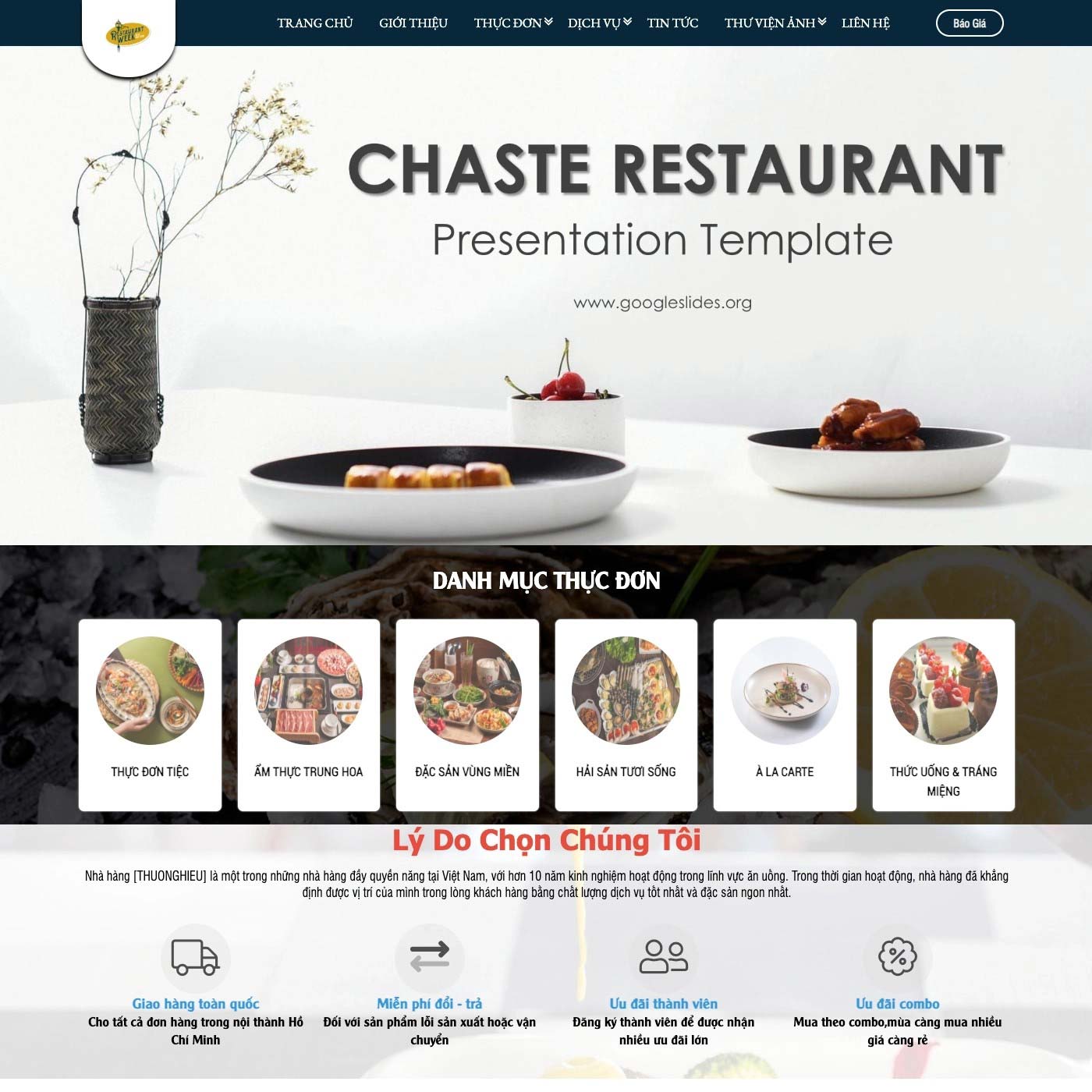 Mẫu website 03 Mẫu website 03