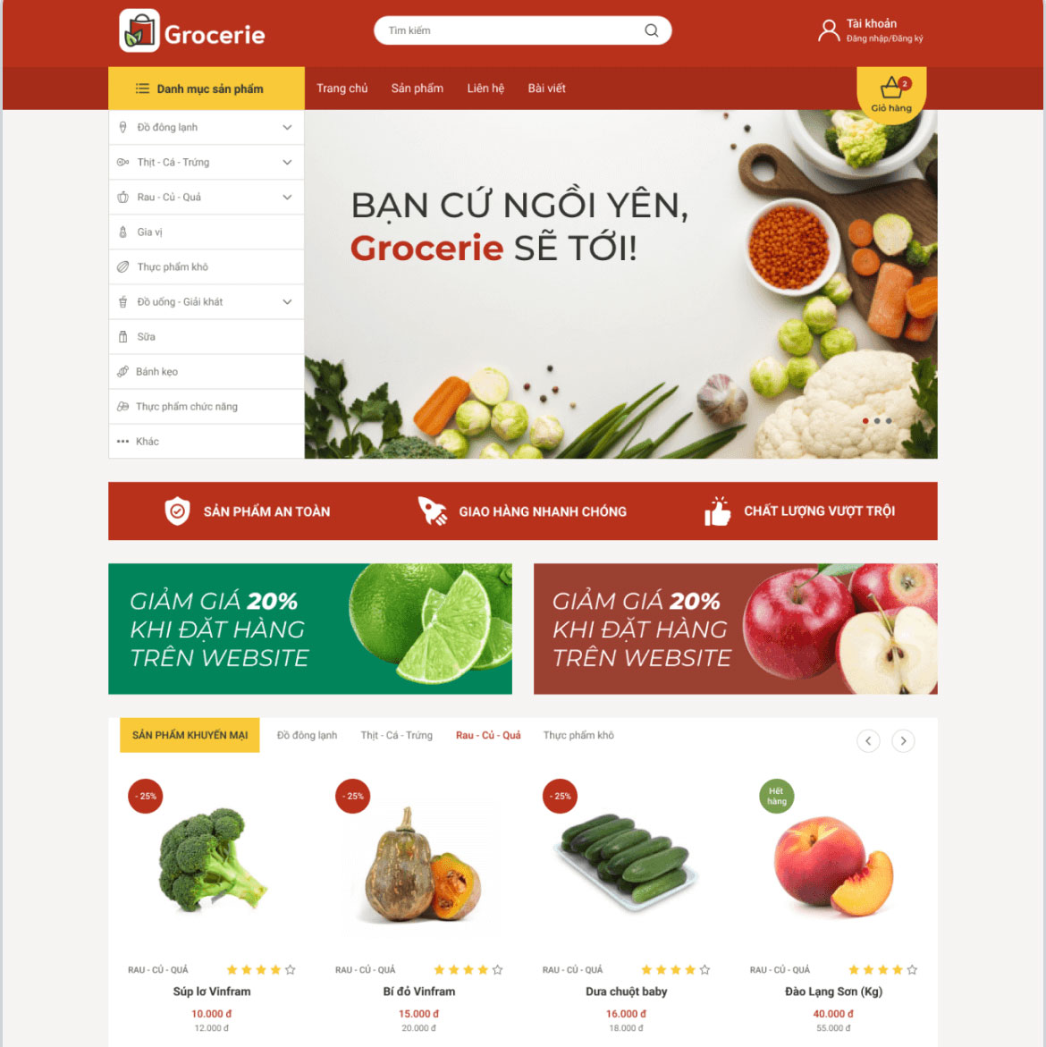 Mẫu website 05 Mẫu website 05