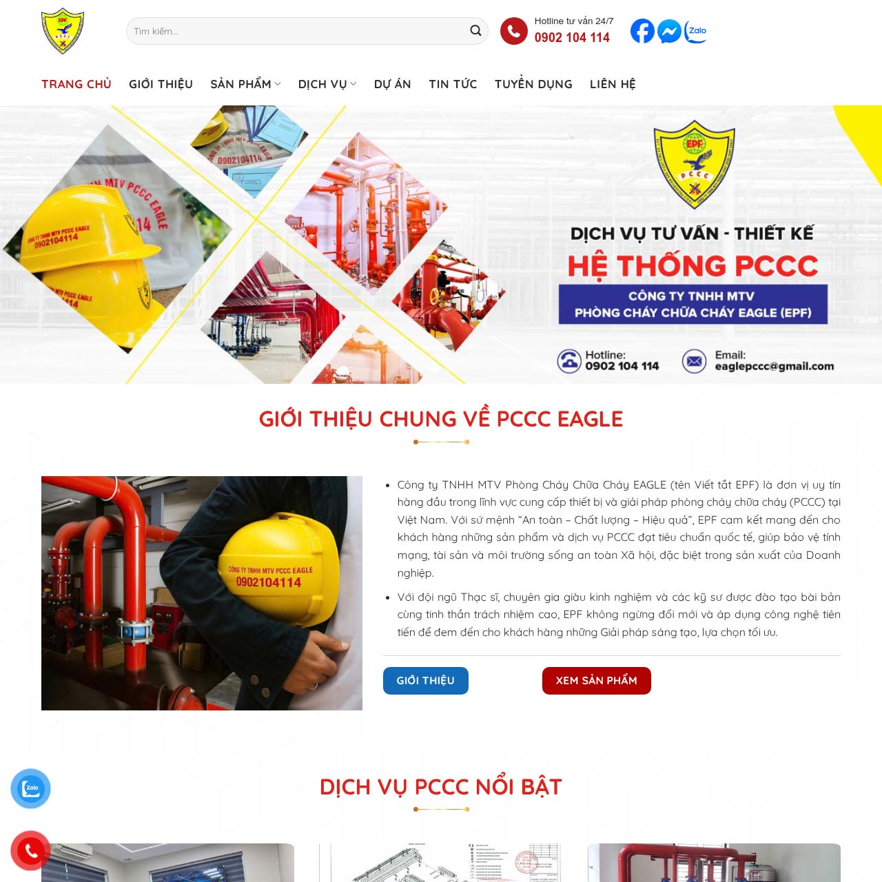 Thiết kế website PCCC chuyên nghiệp Thiết kế website PCCC chuyên nghiệp