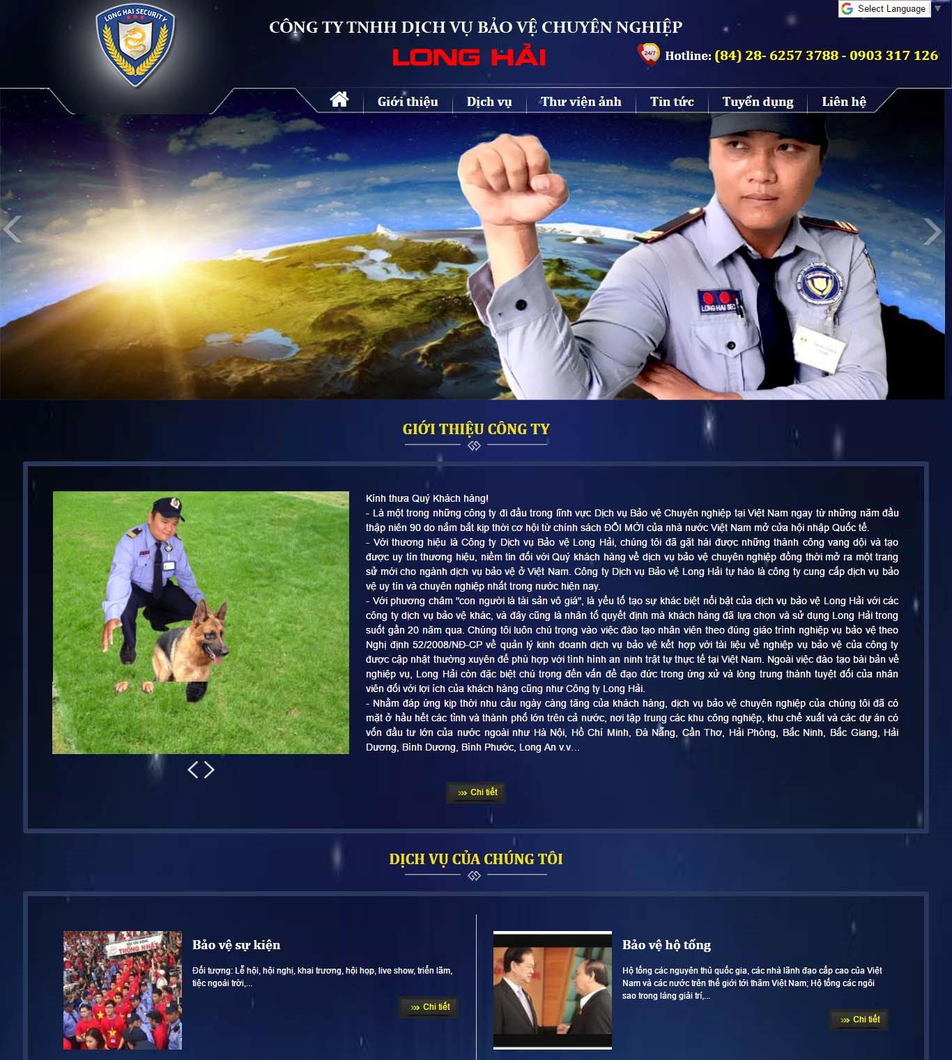 Thiết kế website công ty bảo vệ hiện đại Thiết kế website công ty bảo vệ hiện đại