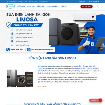 Tham khảo 9+ mẫu website điện lạnh ✔️ đẹp với giao diện hiện đại, chuyên nghiệp cho công ty, dịch vụ và kinh doanh ✔️ thiết bị điện lạnh.