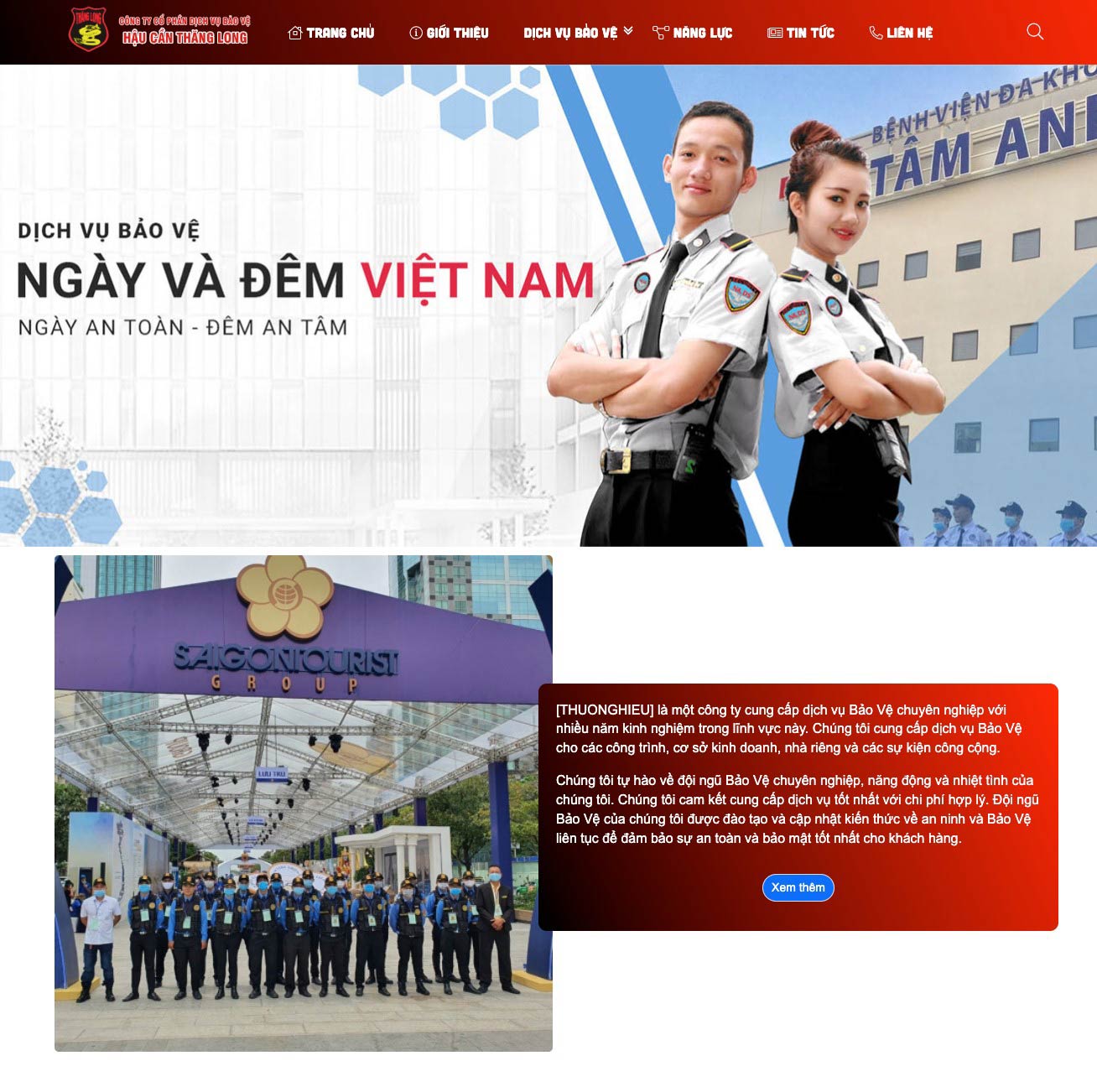 Dịch vụ thiết kế website công ty bảo vệ uy tín Dịch vụ thiết kế website công ty bảo vệ uy tín