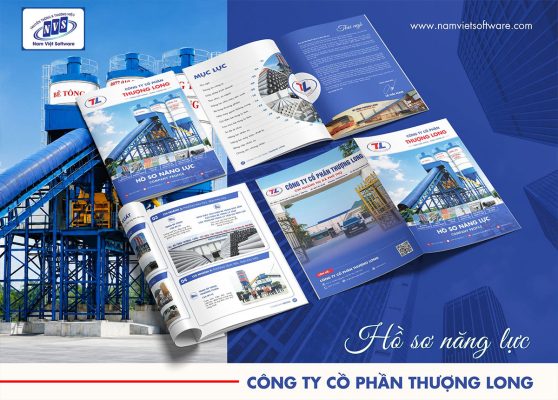 Nam Việt Software thiết kế hồ sơ năng lực Quảng Ninh ✔️ với cấu trúc 4 phần: Trang bìa, Thư ngỏ, Thông tin pháp lý, Cơ cấu tổ chức, ...