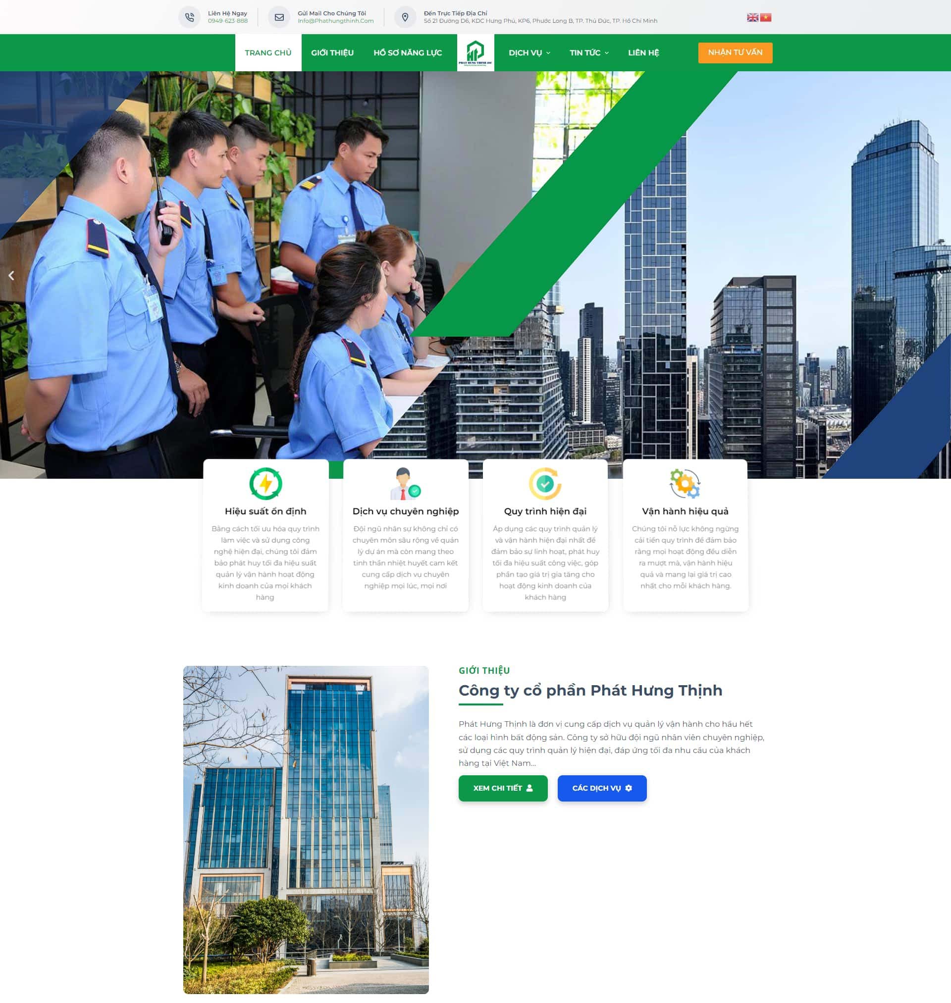 Mẫu thiết kế website doanh nghiệp bảo vệ uy tín Mẫu thiết kế website doanh nghiệp bảo vệ uy tín
