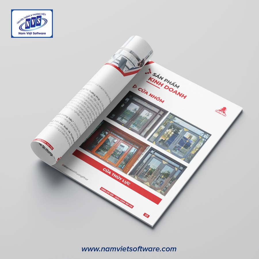 Thiết kế catalogue cửa nhôm kính với nhiều mẫu mã hiện đại Thiết kế catalogue cửa nhôm kính với nhiều mẫu mã hiện đại